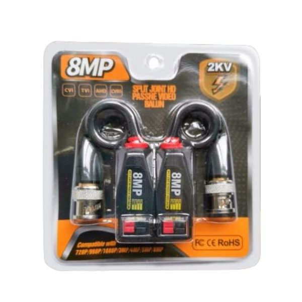 HD AHD/TVI/CVI Passive Video Balun 8MP