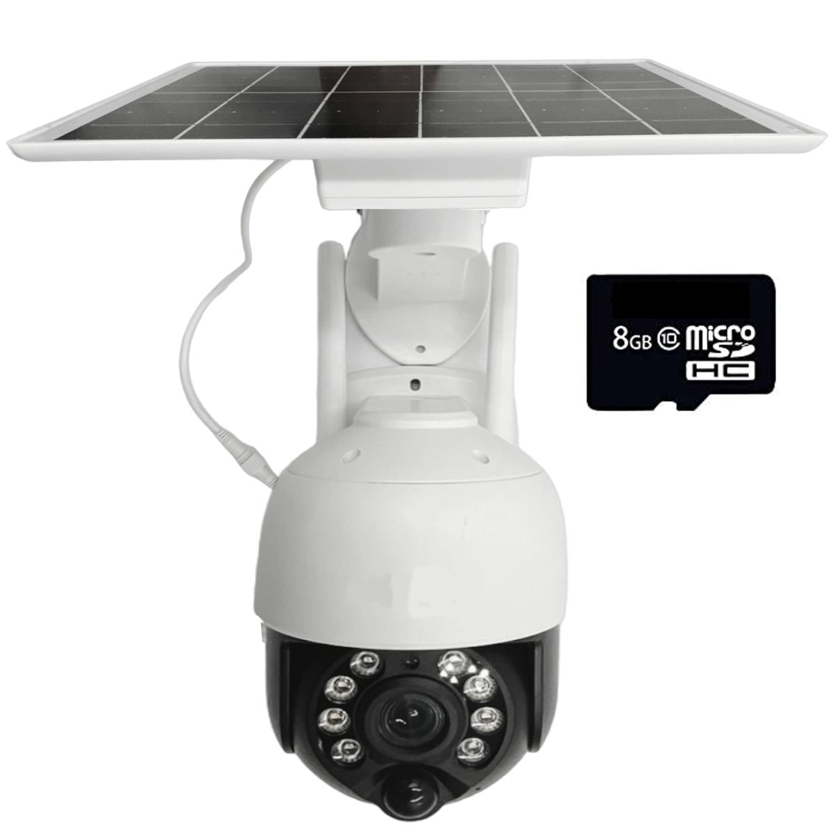 Smart Home Solar In & Outdoor HD Motion Sensor Security Camera & 8GB