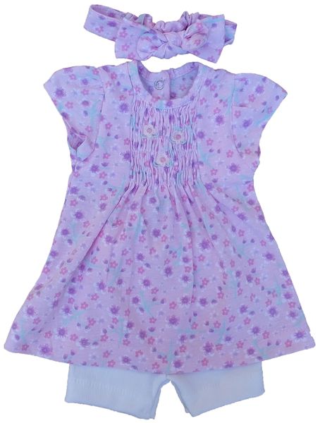 Newborn Baby Doll Smocked Dress Gift Set