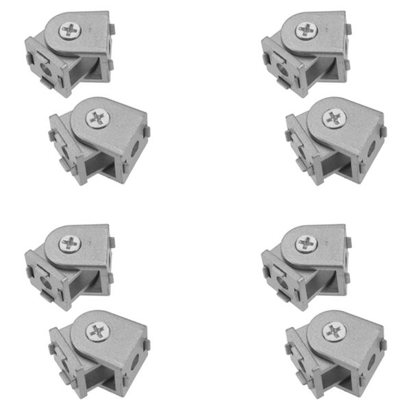 8 Pcs Aluminum Alloy Pivot Joint For Aluminum Extrusion 2020 Series
