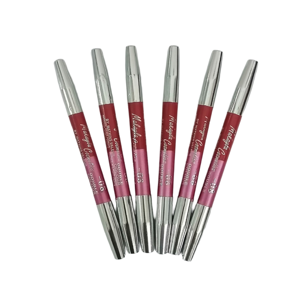 Makayla Cosmetics Dual Sided Lip Pencil - Pack of 6