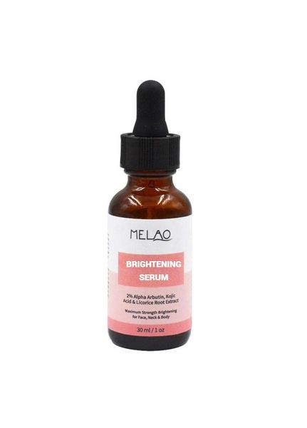 Melao Brightening Serum With 2% Organic Alpha Arbutin &amp; Kojic Acid - 30ml