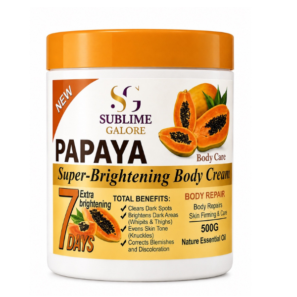Sublime Galore Papaya Super-Brightening Body Cream 500g