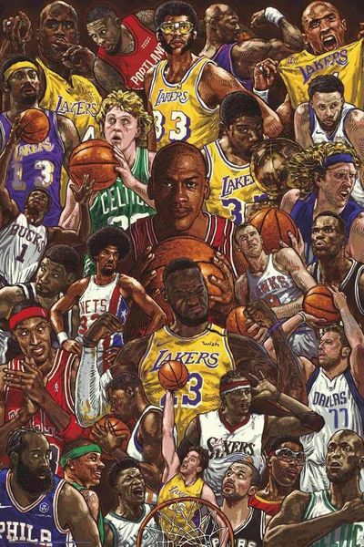 Basketball Superstars Poster