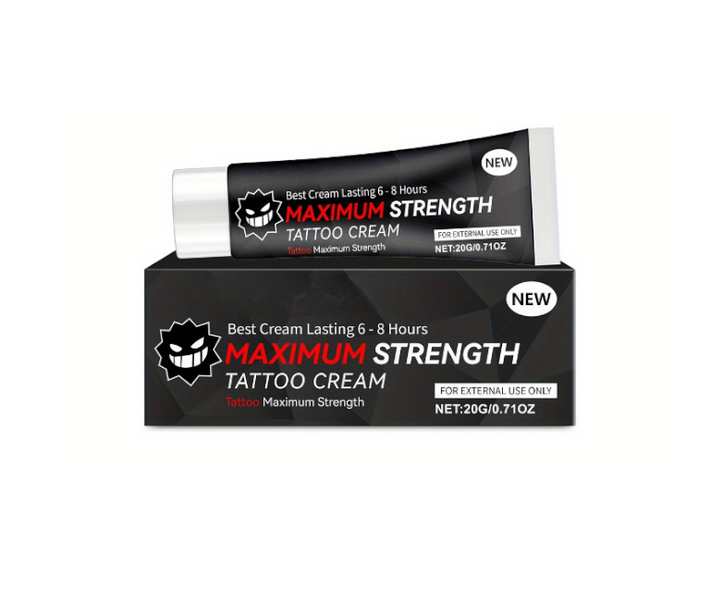Tattoo Numbing Cream Gel Extra Strength 6-8 Hours Pain Relief Soothing 20g