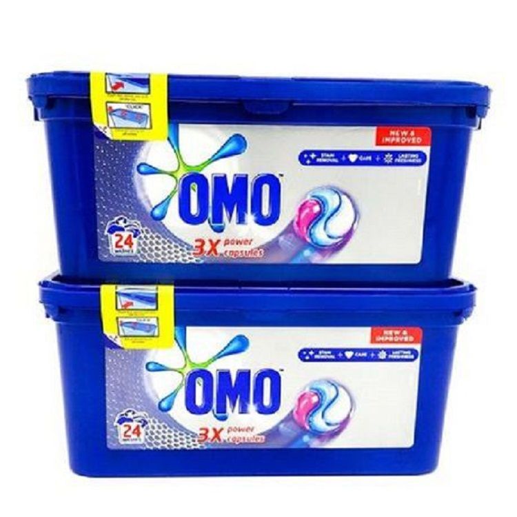 OMO 3 in 1 Power Washing Capsules (Pack of 2 - 48 Capsules) | Shop ...