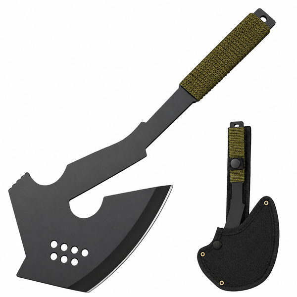 Outdoor Camping Axe with Protective Sheath - Portable Wood Chopping Tool