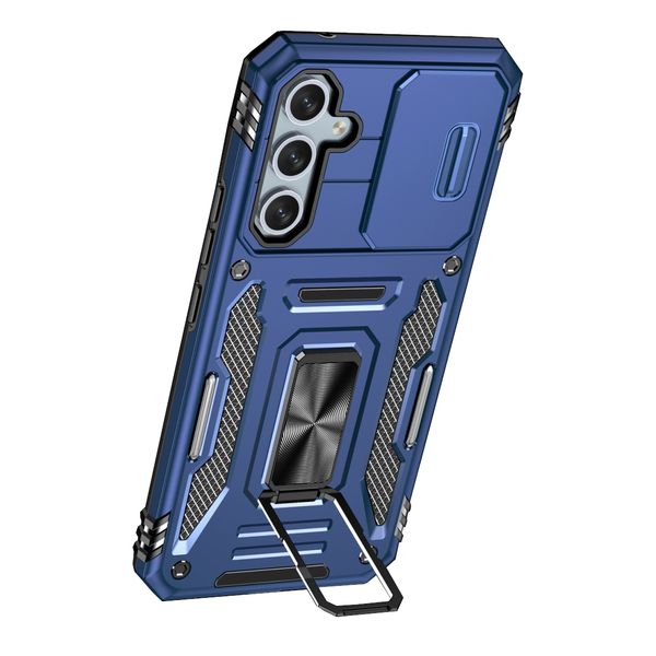 TPU Camera Shield Phone Case with Ring Holder Compatible with Samsung Galaxy S23 FE
