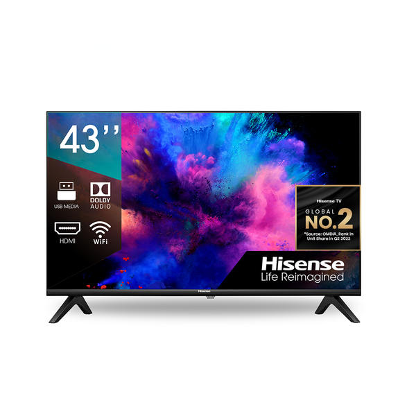 Hisense 43" A4G Full HD Smart TV with Digital Tuner &amp; Dolby Digital
