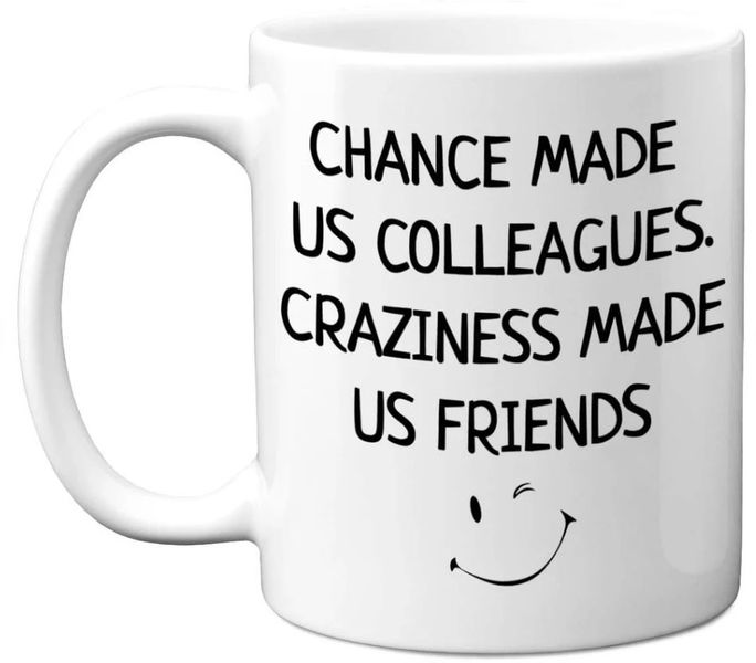 Chance Made Us Colleagues Friends Birthday Christmas Gift 11Oz Coffee Mug