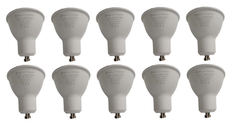 GU10 5.5W LED Light Bulbs Cool White 6500k - 10 Pack