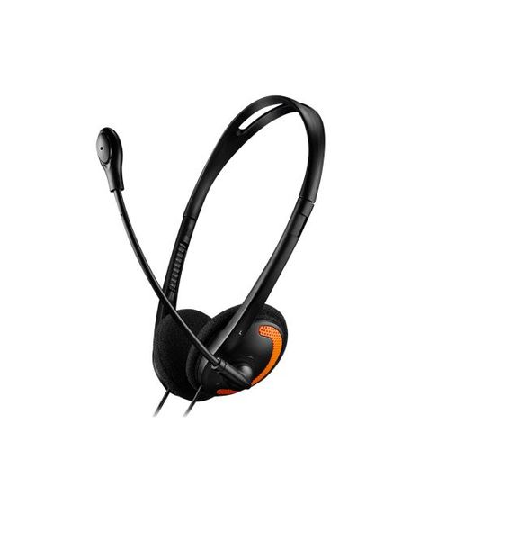 Canyon HS-01 PC headset with Microphone-Black/Orange