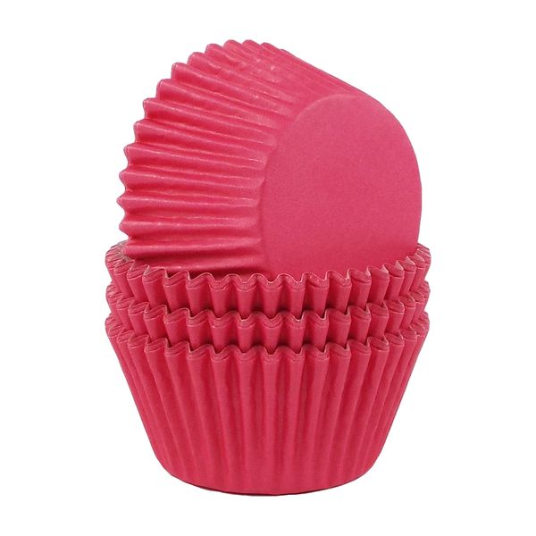 Cupcake Cup Liners Cases - Hot Pink - 10.5cm - 100-Piece