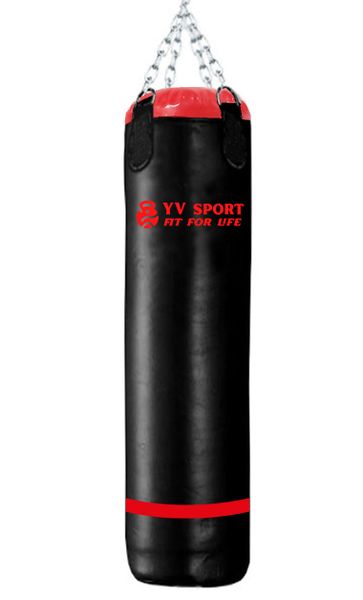 Muay Thai Punch and Kick Long Bag - Black and Red - 1.55m