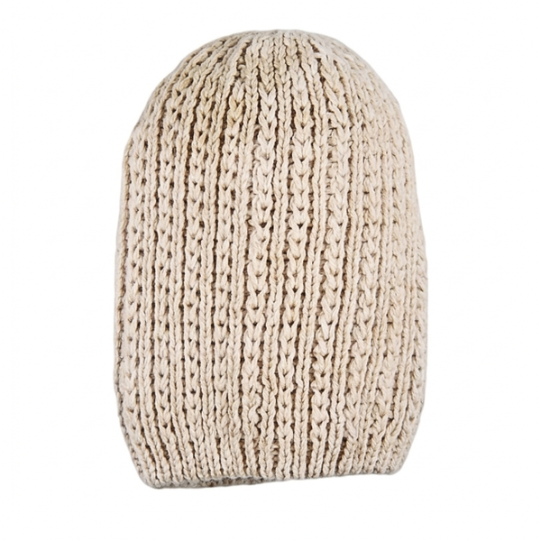Adult Knitted Beanie - Large Fit Comfort and Effortless Style - Beige
