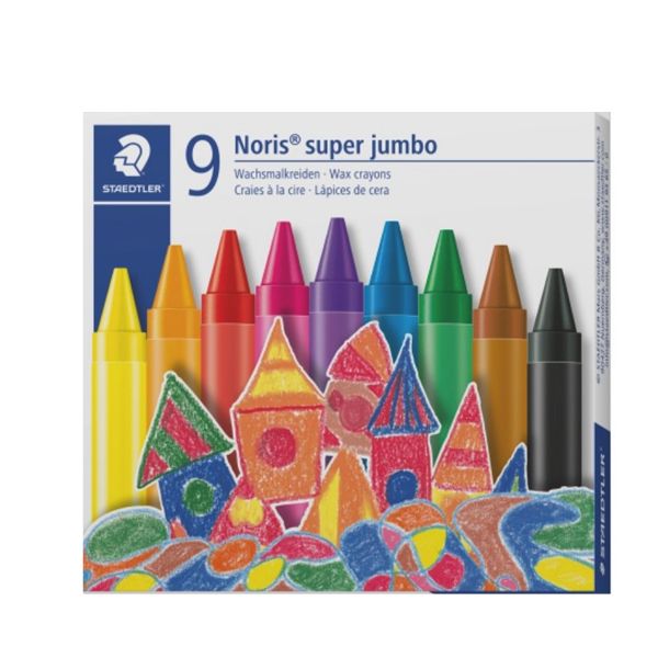 Staedtler Noris Club 9 Super Jumbo Wax Crayons