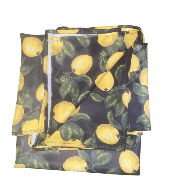 Lemon Green Leaf Table Cloth XL 10-12 Seater