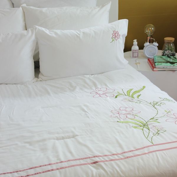 Lush Living - Blossom Embroidered Duvet Comforter Set