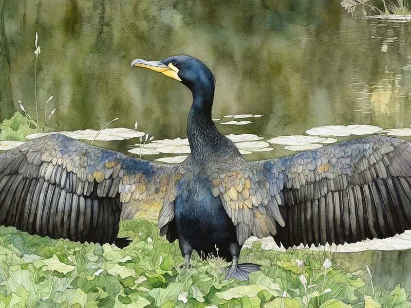 Modern Canvas Wall Art Home Decor - Cormorant