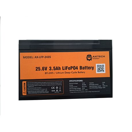 DC HOUSE 12V 6Ah Rechargeable LiFePO4 Lithium Iron Phosphate Battery with  300 