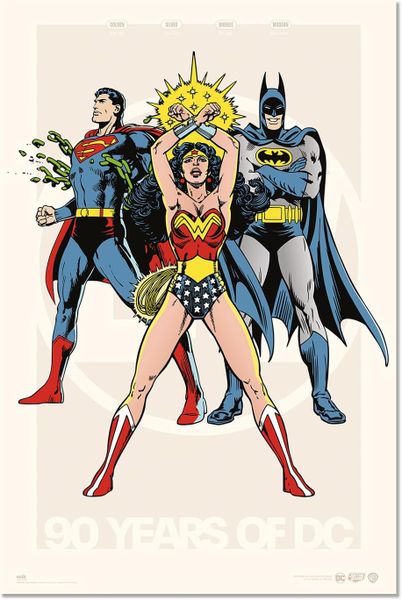 DC Comics: 90th Anniversary Poster