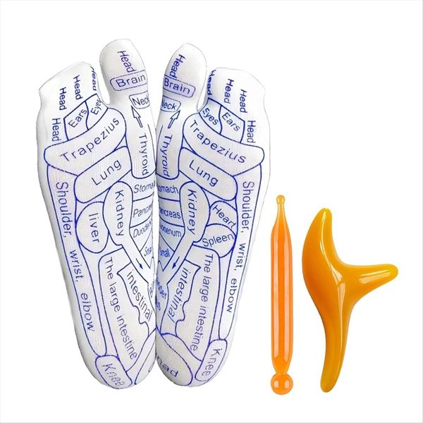 Reflex Socks Socks Z100 Reflexology Socks with Tools for Women
