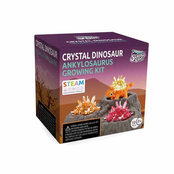 TopBright Crystal Dinosaur Growing Kit: Ankylosaurus