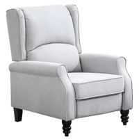 Linen Push Back Recliner Chair