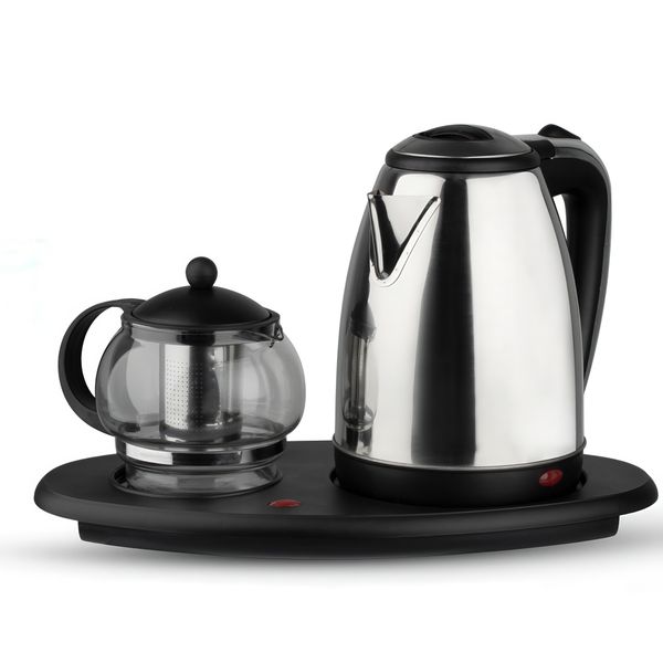 Electric Kettle &amp; Teapot Set with Auto Shut-Off &amp; 360 Rotating Base