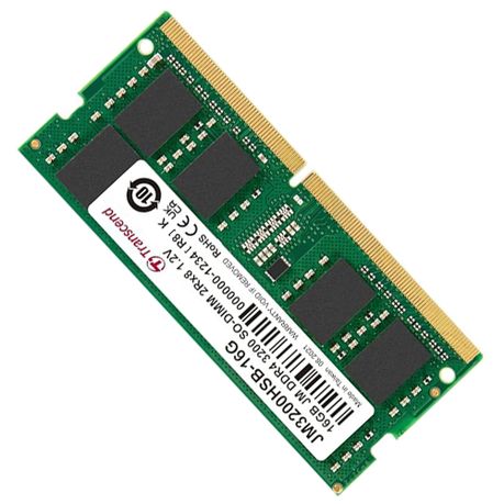 Transcend 16GB DDR4 3200MHz SO-DIMM Laptop RAM - JM3200HSB-16G