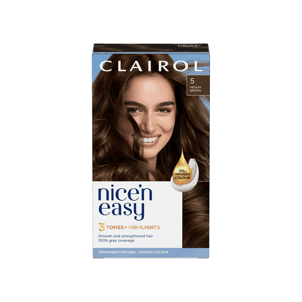 Nice 'n Easy Permanent Hair Colour Cr me - Medium Brown 5