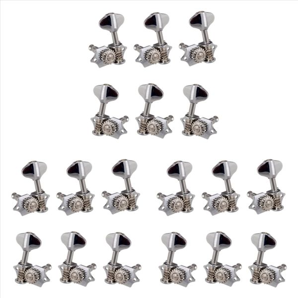 6Pcs 1 18 Guitar String Tuning Pegs For Acoustic Or Guitar Silver