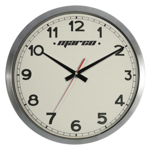 Marco 30cm Metal Wall Clock with Duracell Battery