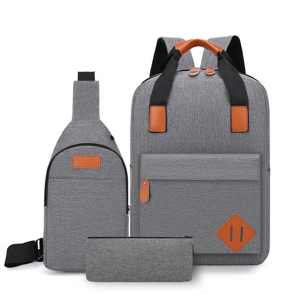 Handbag Crossbody Bag Laptop Backpack with External USB Port - Set of 3