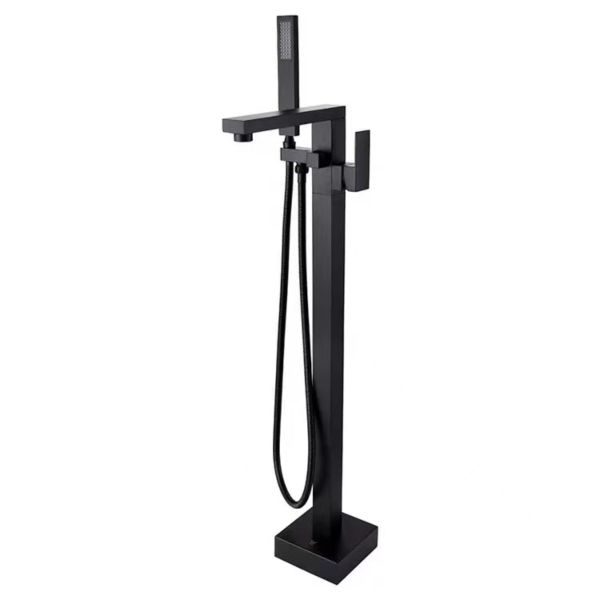 Free Standing Square Style Bath Mixer Matte Black Buy Online in South