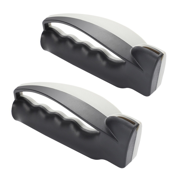 2 PK ABS Knife Tool Sharpener Manual Scissor Kitchen Tungsten Steel