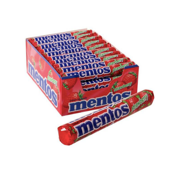 Mentos- Strawberry Flavoured Chews 40 x 38g | Shop Today. Get it ...