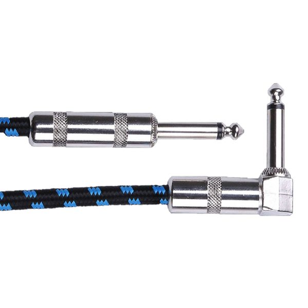 Noise Reduction Guitar Cable 3m Black Blue Copper Core for Home Stage Use