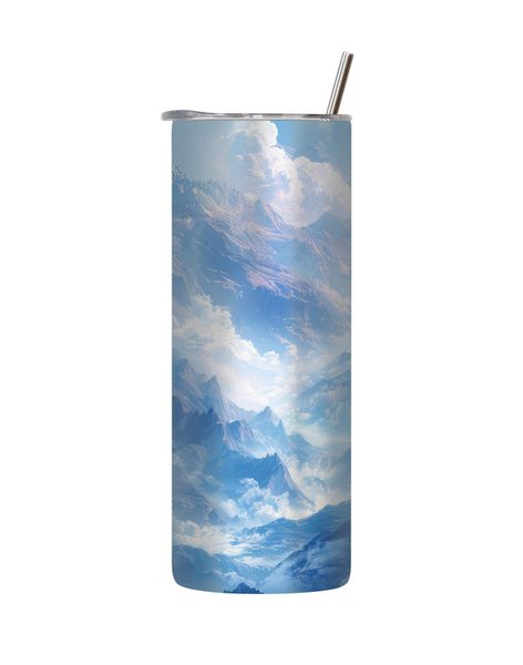 Clouds 20 Oz Tumbler with Lid Straw Trendy Cool Image Graphic Present 217