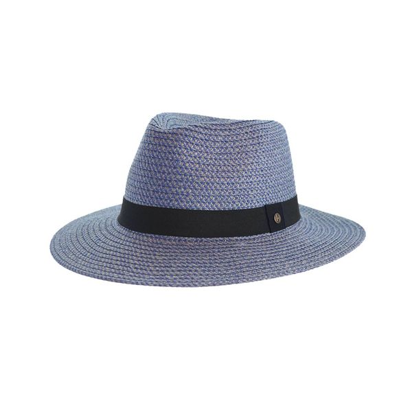 Emthunzini Braided Fedora UPF50+ Sun Hat - Petrol Blue