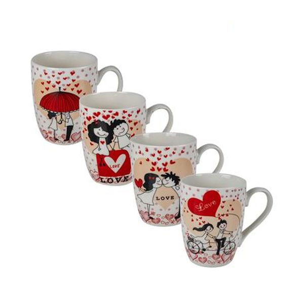 Love Boy And Girl Mug Occasions (4-Pack)