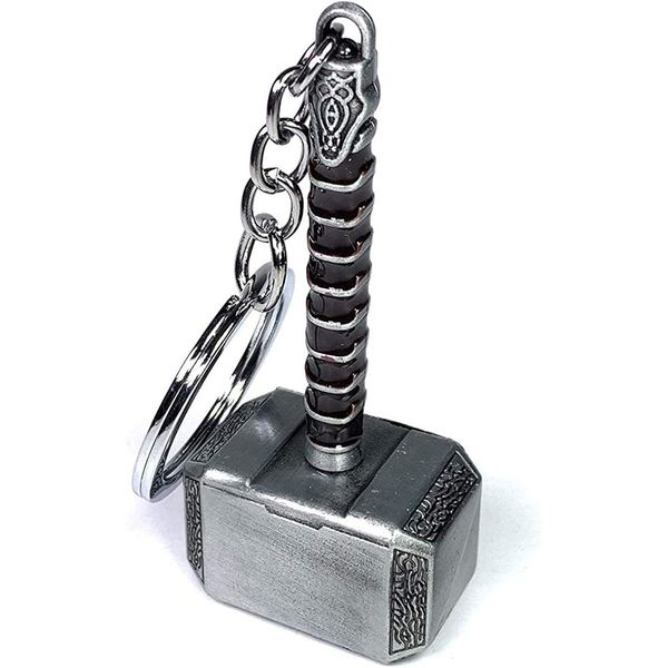 Mini Thor Hammer Mjolnir Bottle Opener - Keychain Gift/Novelty Idea - Black