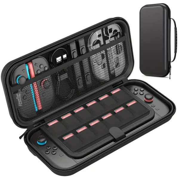 Slim Hard Carry Case Compatible with Nintendo Switch 2 and Accessories - Black