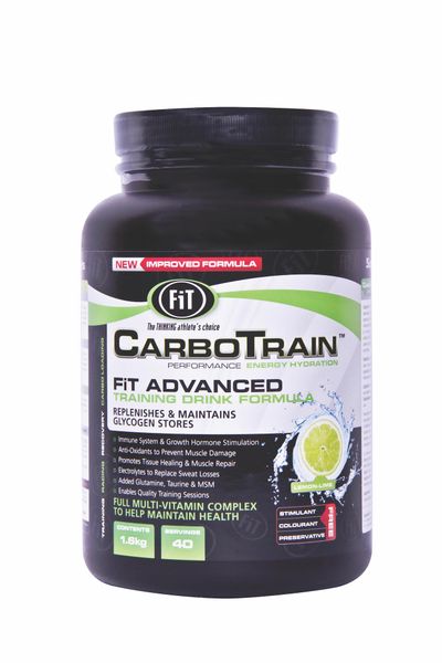 FiT Sports CarboTrain Race Sports Drink, 1.6kg 40 Servings-Lemon-Lime