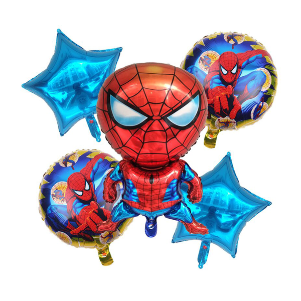 Kids 5 Piece Superhero Birthday Balloon Set