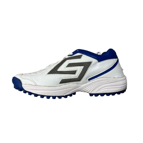 SNS Rubber Cricket Shoes All Rounder - White/Royal