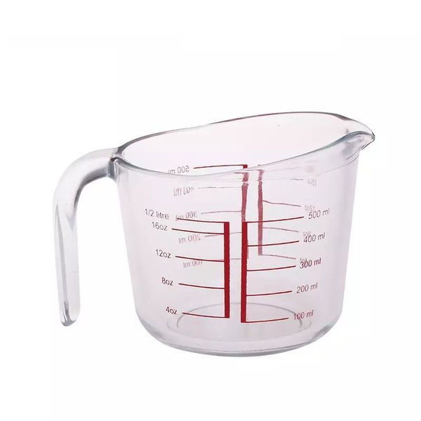 Measuring Jug 500ml Glass Aqua - Kitchen Essentials