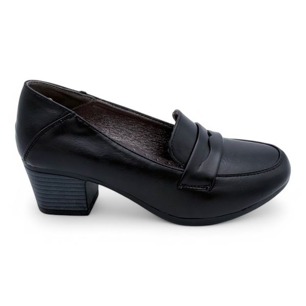 TTP - Women's Classic Block Heel Courts with PU Vamp - HT3803