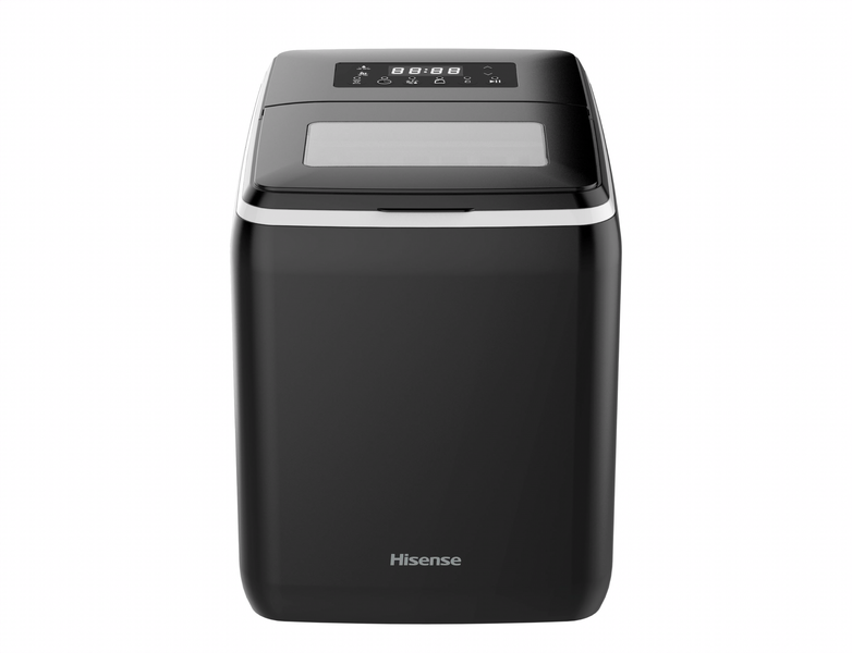 Hisense Black Ice Maker 20KG with Preset and Fast Ice Making Function
