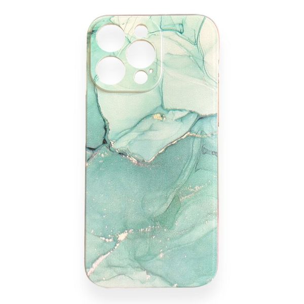 AMA Green Marble Pattern Phone Cover For iPhone 14 Pro Max